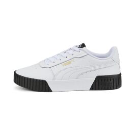 Жіночі кросівки Puma Carina 3.0 білі з золотими деталями, розмір 38 EU