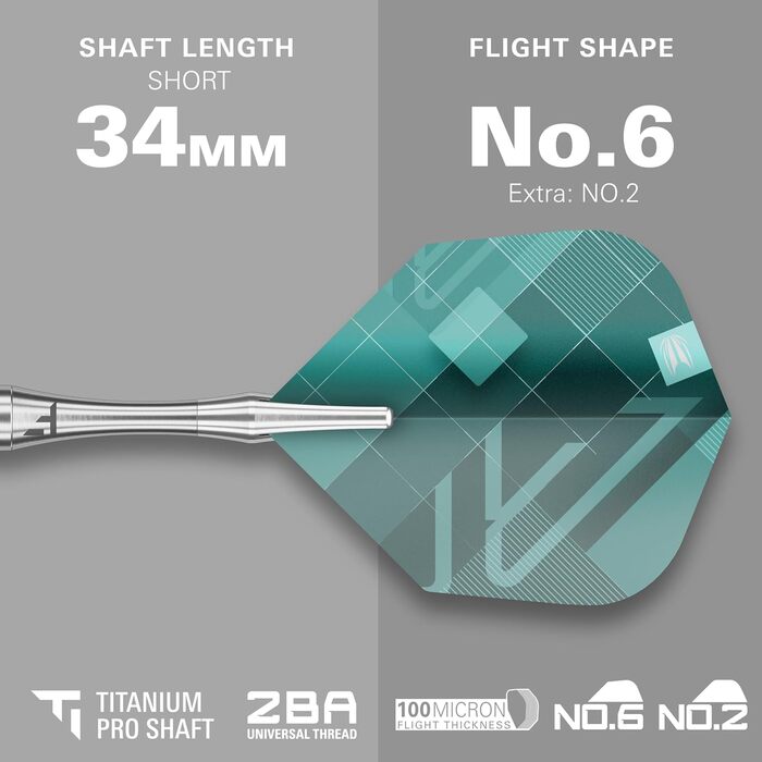 Професійний набір дротиків Target Darts Rove Swiss Point 90% вольфраму, сталевий наконечник, зелено-сріблясті, 22-25 г, з інструментом