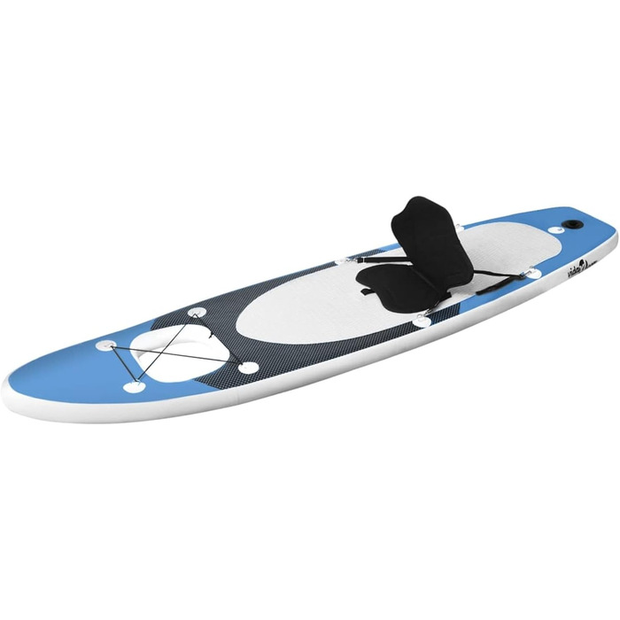 Надувна SUP-дошка LAPOOH 330x76x10 см морська синя, комплект для сапсерфінгу з веслом, сидінням та аксесуарами