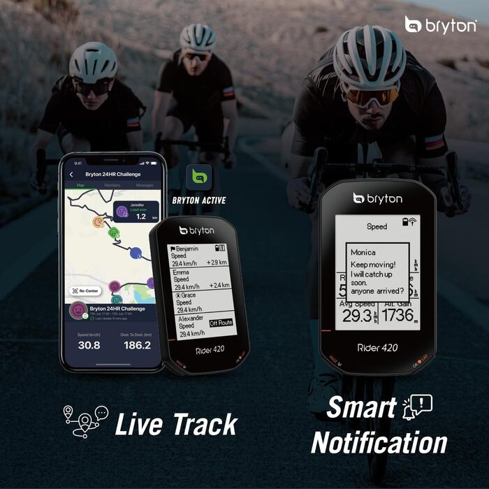 Велокомп'ютер Bryton Rider 420/15NEO з GPS, бездротовий