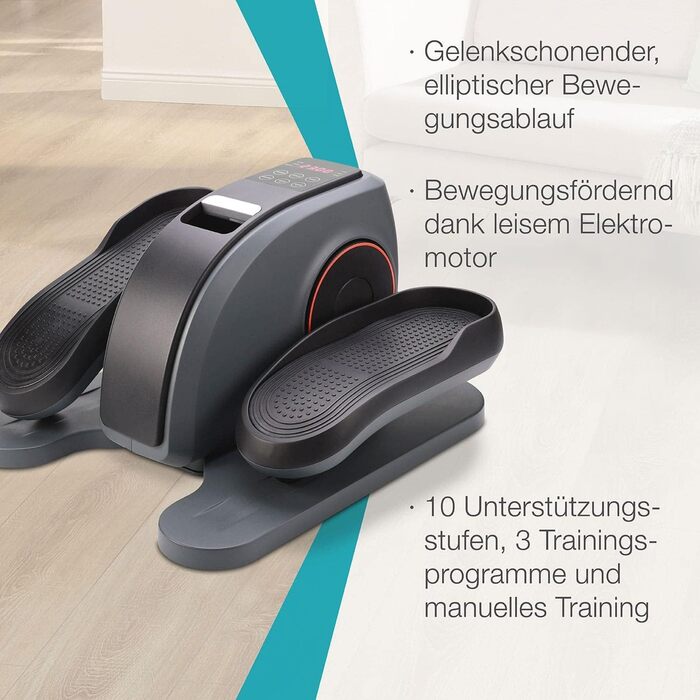 Міні-еліптичний тренажер MaxVitalis: компактний велотренажер для дому та офісу з комп'ютером та 3 програмами