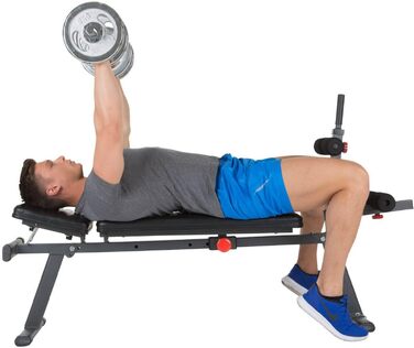 Різнофункціональна лава для преса та жиму Hammer Ab Bench Perform One, антрацит/чорний, 160 x 32 x 119 см