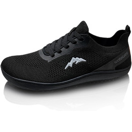 Взуття для ходьби без шкарпеток WateLves: чоловічі та жіночі мінімалістичні трейлранні кросівки, легкі, дихаючі, для фітнесу, 41 EU, чорний