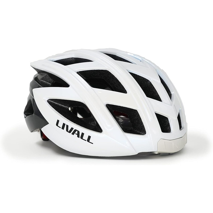 Велошолом Livall BH60SE Neo білий, унісекс, для дорослих, розмір 55-61 см, розумний шолом з Bluetooth
