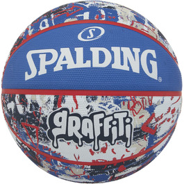 Баскетбольний м'яч Spalding Graffiti, розмір 7, синьо-червоний, універсальний