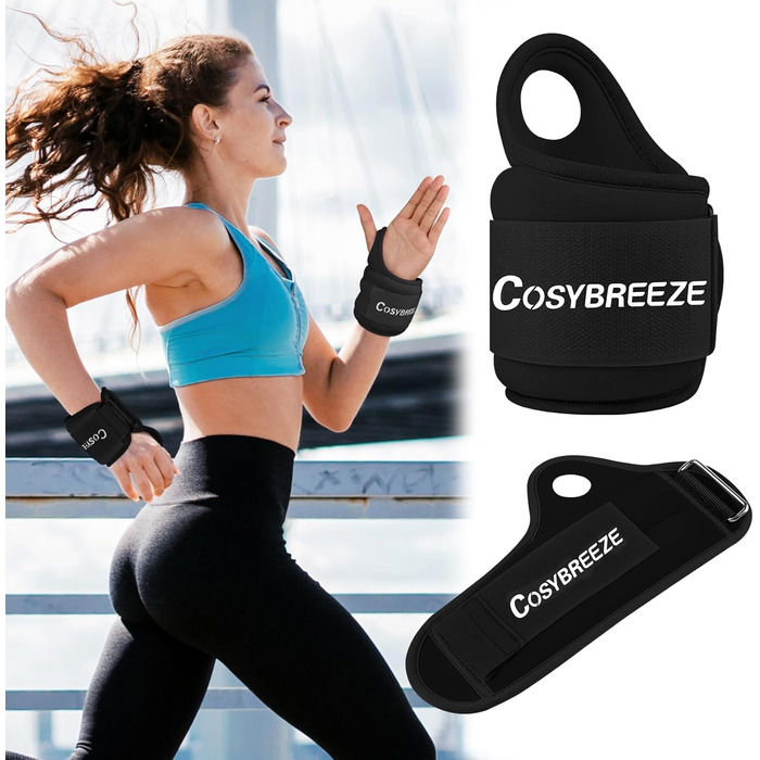 Вантажні манжети Cosybreeze для рук і зап'ясть, 1–3 кг, унісекс, пара – фітнес, спорт, біг, тренування