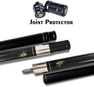 Більярдний кий Tai Ba Cues 58'' з чохлом, дерев'яний канадський клен, 19 oz, PU-покриття, 13mm шкіряний наконечник, Магоні