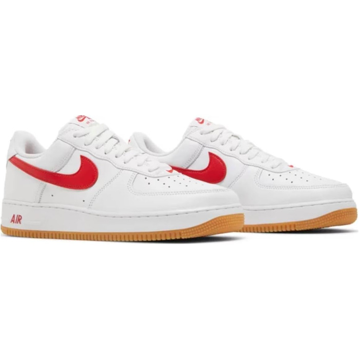 Кросівки Nike Air Force 1 для жінок, білі, University Red Gum (40.5 EU)