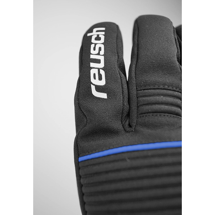 Зимові гірськолижні рукавички Reusch Crosby R-TEX XT водонепроникні та дихаючі, унісекс, чорно-сині, розмір 7.5