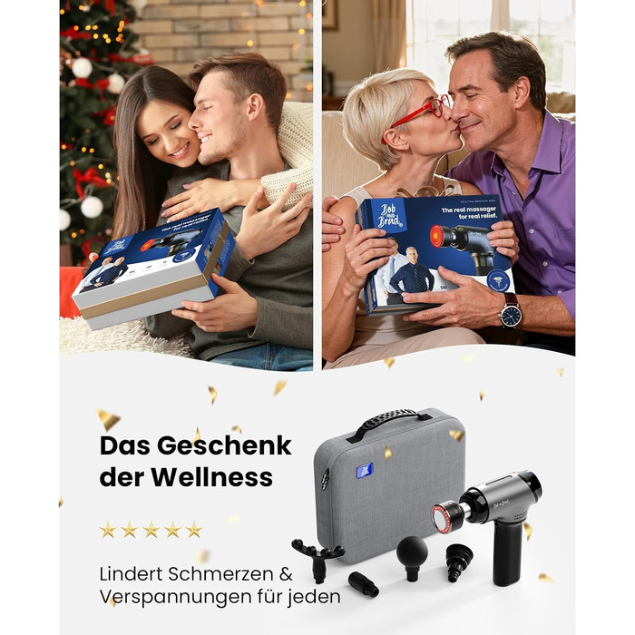 Масажер для тіла BOB AND BRAD T2 Ultra з підігрівом та терапією червоного світла. Професійний масажер глибоких тканин для спортсменів. Портативний масажер для відновлення м'язів. Подарунок для чоловіків та жінок.