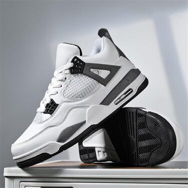 Кросівки Marbury Air 4 Retro: чоловічі та жіночі, для скейтбордингу, бігу, занять спортом, ходьби та баскетболу. Розмір 39 EU, білий/сірий