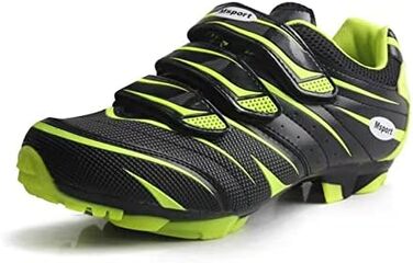 Кросівки для гірського велосипеда Msport для чоловіків та жінок, дихаючі, з неслизькою підошвою, сумісні з педалями SPD, зелені, 37 EU