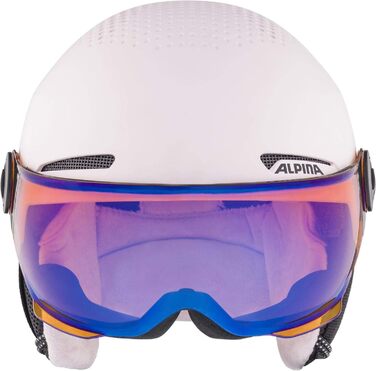 Дитячий лижний шолом Alpina Zupo Visor Q-Lite з візором, рожевий, 54-58 см, легкий, контрастне скло