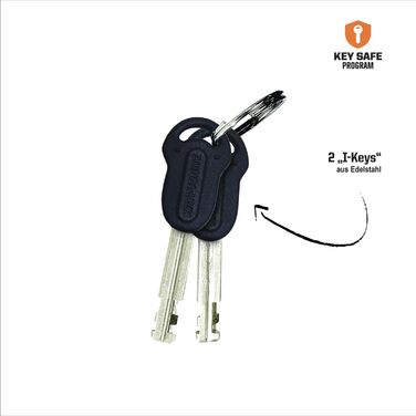 Замок для велосипеда Kryptonite Keeper 785, 85 см, рівень захисту 5/10, сталевий, з ключами