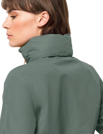 Жіноча вітрівка Jack Wolfskin Stormy Point 2l Jkt W, колір hedge green, розмір XS