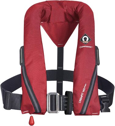 Рятувальний жилет Crewsaver Crewfit 165N Sport з ручною системою, червоний, з поясом-страховкою