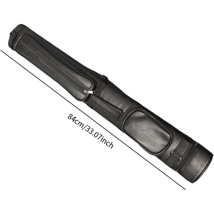 Чохол для кия Billard з 4 відділеннями: легкий, захисний, з PU-шкіри, овальний