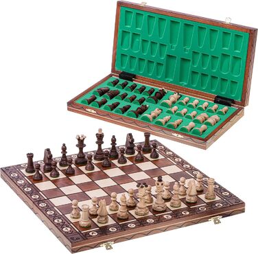 Шахи Consul з дерев'яною дошкою 48x48 см, фігури з дерева