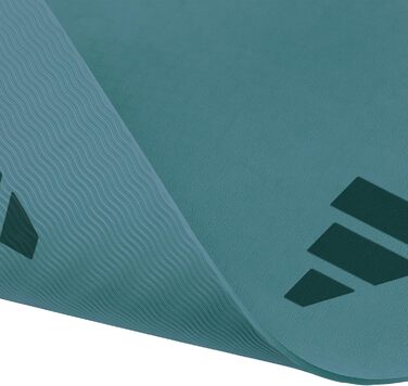 Протиковзкий килимок для йоги та пілатеса adidas Premium Yoga Mat 5 мм, Raw Green (без ПВХ)