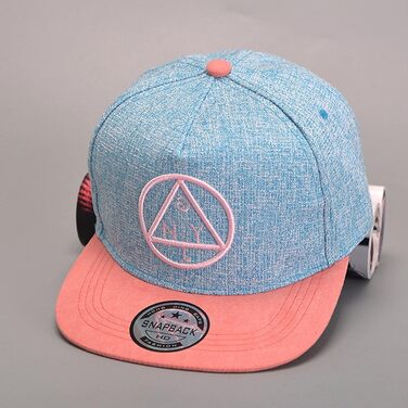 Дитяча бейсболка Belsen у стилі хіп-хоп з трикутним візерунком, синя, універсальний розмір