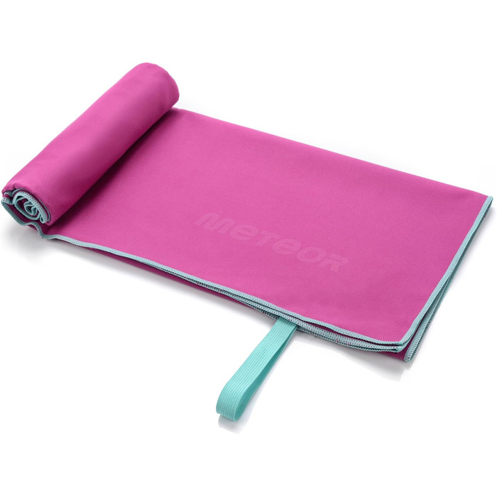 Рушник спортивний Meteor Sport Microfiber XL XXL 9 кольорів, надзвичайно легкий, швидковисихаючий, для фітнесу, подорожей, сауни, пляжу (50x90 см, баклажан)