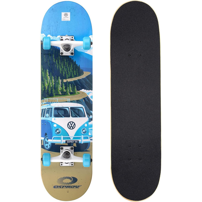 Скейтборд Osprey Volkswagen Absolute Anfänger Double Kick 78,7x20,3 см клен Explorer для початківців