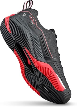 Тенісне взуття Wilson Rush Pro 4.5 для чоловіків (48 EU, чорний, інфрачервоний, білий)