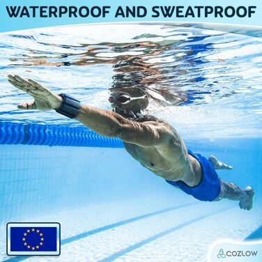 Гантелі для зап'ястя та кистей Cozlow (Чорні, набір 2 шт, 0.45 кг кожна)