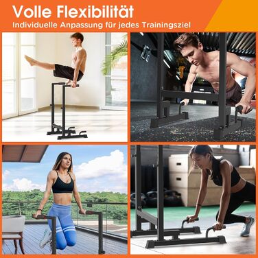 Бруси для віджимань DH FitLife, регульовані, для дому, кросфіт, каллістеніка, паралети, 100-130 см