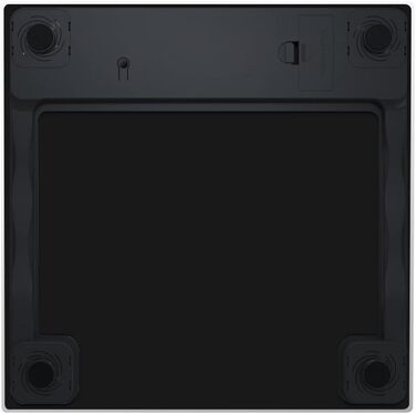 Інтелектуальна вага для тіла з Bluetooth, HFitness, вимірювання жиру, BMI, iOS/Android, чорний колір з блакитною підсвіткою