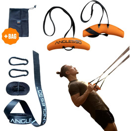 A90 Sling Trainer – Компактний універсальний петльовий тренажер з унікальними функціями для домашнього спортзалу, тренувань на вулиці чи в подорожах, з ручками Angles90, допоміжний для силових вправ та гімнастики