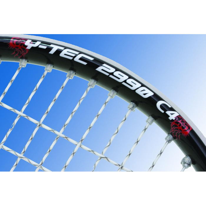 Ракетка для сквошу Unsquashable Y-Tec 2990 C4 з чохлом, біла