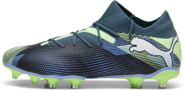 Кросівки футбольні PUMA Future 7 Match Fg/Ag (40 EU, Сірий/Білий/Яблуко)