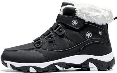 Зимові чоботи VITIKE для жінок, теплі, з підкладкою, снігоступи, осінні, туристичні, зимові, білі, зелені (37 EU, чорний та білий)