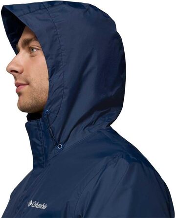 Чоловіча водонепроникна куртка Columbia Pouring Adventure III, темно-синя (Collegiate Navy/Mountain Blue), розмір M