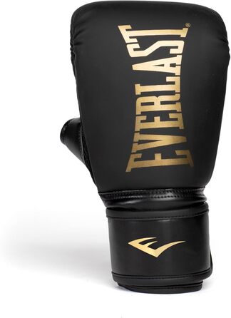 Боксерські рукавички Everlast Cardio Elite Gold/Black, для тренувань, мішка, лап, швидкості, відкритий великий палець, відкритий великий палець, подвійне шарування піною, ергономічне захоплення - Оригінальні Everlast BLACK/GOLD S/M