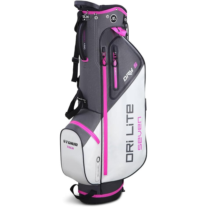 Сумка для гольфу Big Max Dri Lite Seven 2024 - чорно-фуксія-біла