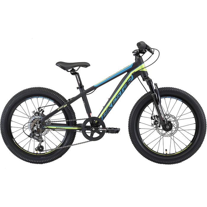 Дитячий гірський велосипед BIKESTAR 20 дюймів, алюмінієва рама, 7-ступенева Shimano, дискові гальма, від 6 років
