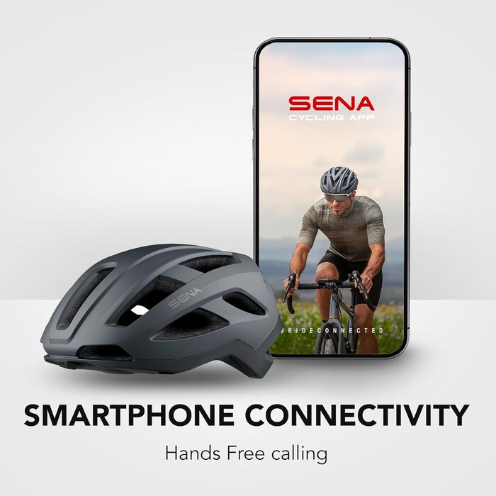 Смарт-шолом Sena C1 з Bluetooth, інтегрованою гарнітурою для музики, GPS та дзвінків, матовий сірий, розмір L