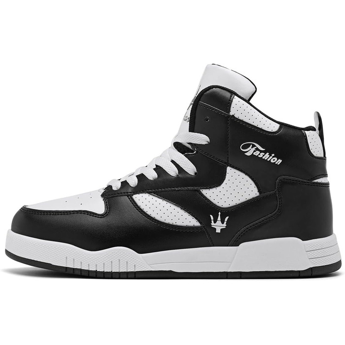 Чоловічі кросівки для бігу High Top, трекінгові черевики, фітнес-кросівки, білі (46 EU, 730 Weiß Schwarz)