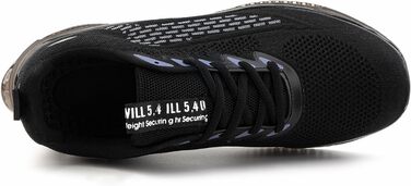 Чоловічі кросівки Hitmars з повітряною подушкою, розмір 39-48 (сітка, чорний колір, 46 EU)