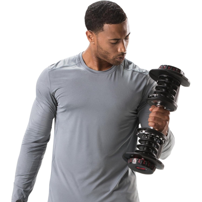 Регульована гантеля Bowflex SelectTech 4-41 кг – універсальна система ваги, одна гантеля
