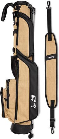 Гольф сумка Sunday Loma: легка сумка з ременями та стійкою – для пітч-н-пут, Par 3 та Executive курсів, 79 см (Sandstein)