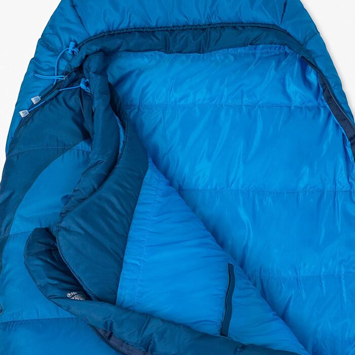 Спальний мішок Marmot Trestles Elite Eco 20 - легкий, теплий 3-сезонний для кемпінгу та трекінгу, Estate Blue/Classic Blue