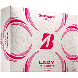 Гольф-м'ячі Bridgestone Lady Precept 2021 рожеві, гума