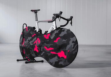 Чохол для велосипеда Velo Sock Unisex для дорослих, універсальний, камуфляж чорний-рожевий, підходить для 99% велосипедів