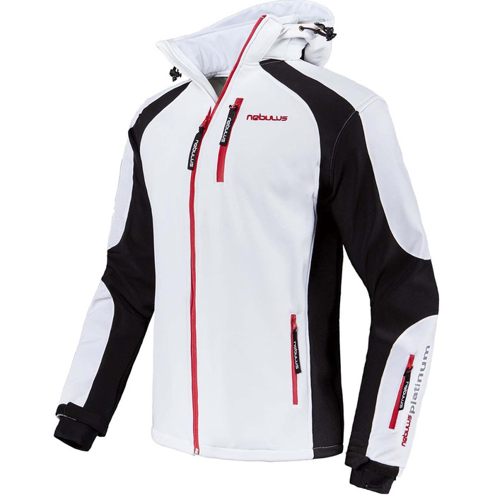 Куртка гірськолижна Nebuus Softshell Rockshe чоловіча чорно-біла (3XL)