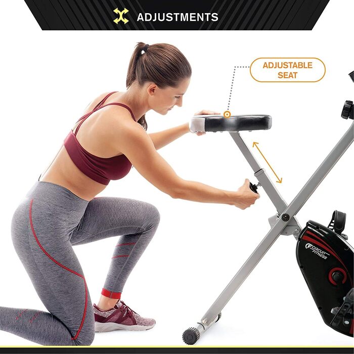 Складаний велотренажер Circuit Fitness 150 для дому, компактний, магнітний