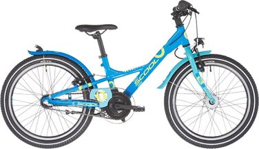Дитячий гірський велосипед S'Cool XXlite Alloy 20R 3S, 20 дюймів, синій, 2020, алюмінієва рама