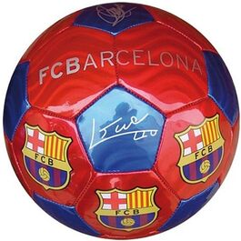 Офіційний футбольний м'яч Barcelona Signature, розмір 5, червоно-синій